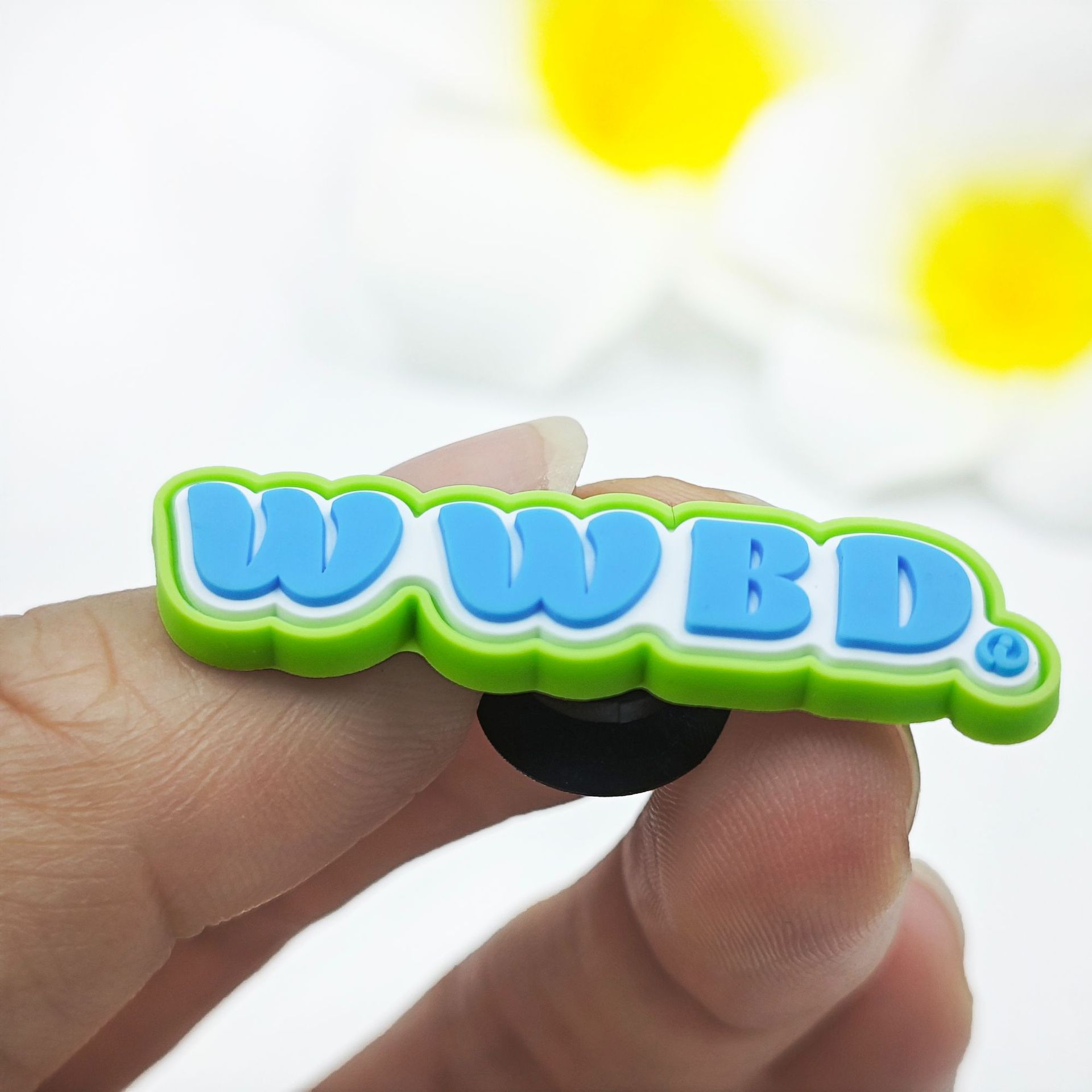 Export Pvc Letter Logo Shoe Flower Creative Shoe Decorative Shoe Buckle Boys and Girls Hole Shoes Removable Accessories
