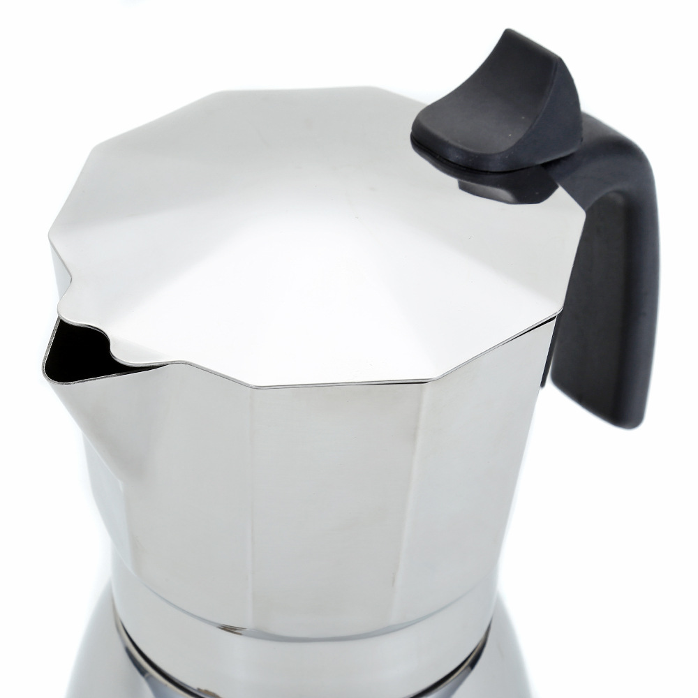 New Classic Octagon Stainless Steel Moka Pot Italian Style Home Espresso Coffee Brew Utensil Hand Coffee Brew