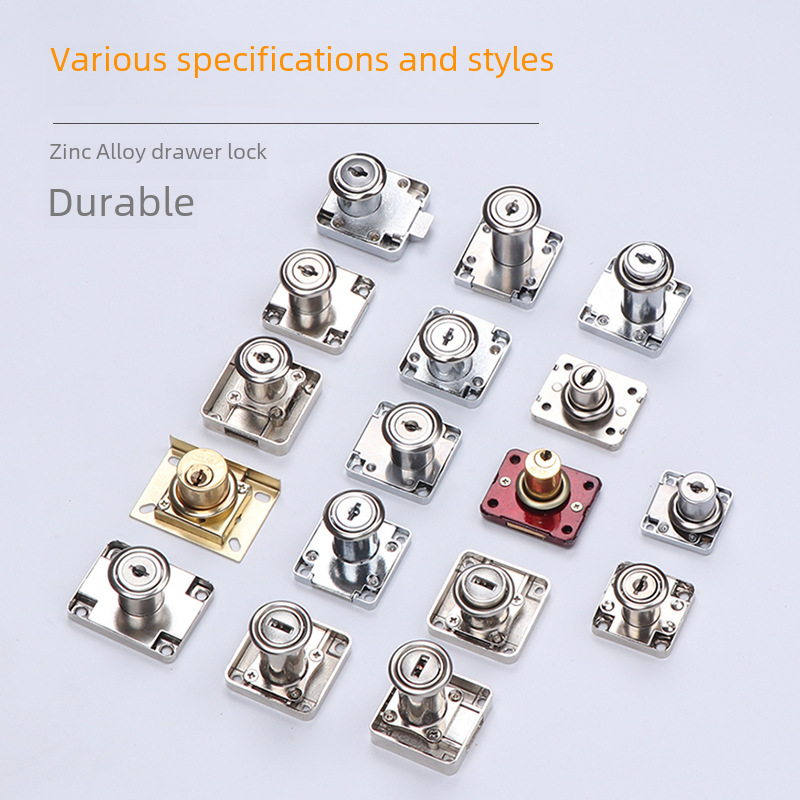 Desk cabinet drawer lock door drawer cabinet lock zinc alloy tongue drawer lock door lock core spot