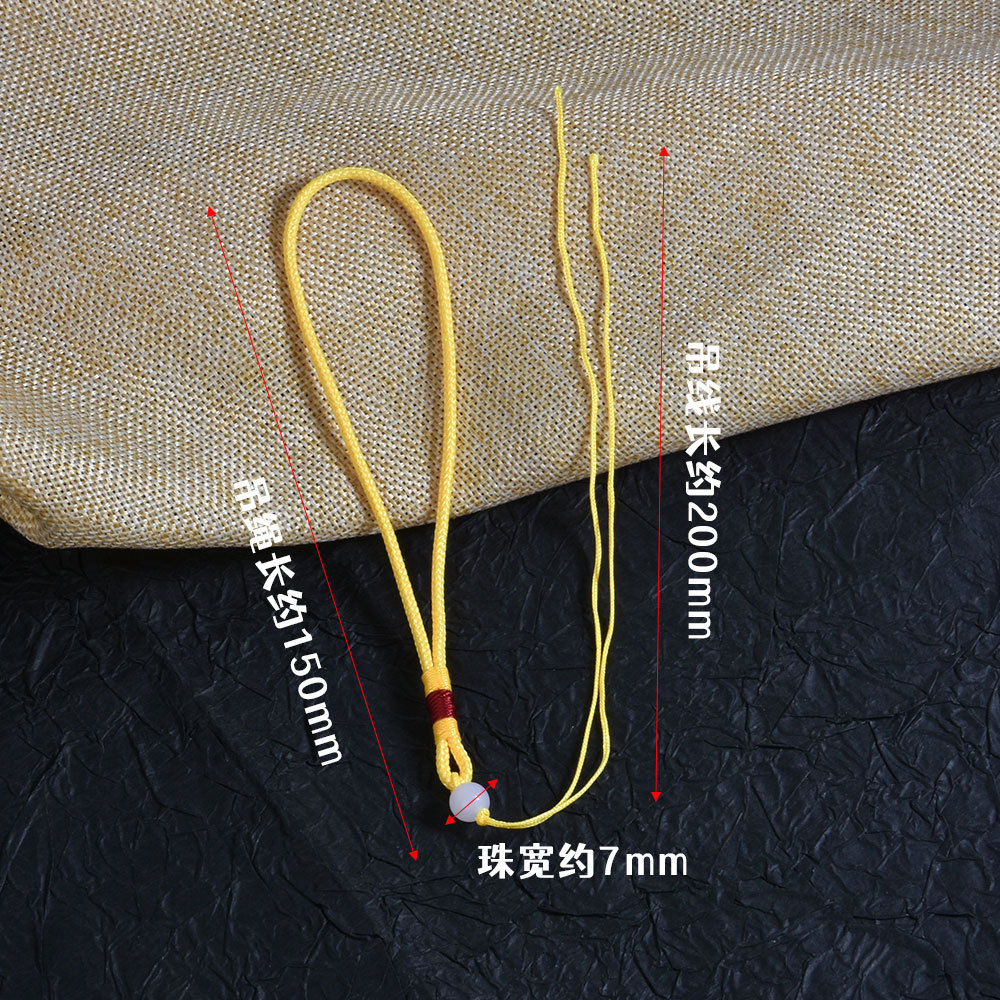 Jade Bead Lanyard Sachet Handle Rope, Buddhist Prayer Bead Lanyard Sachet, Incense Bracelet Lanyard DIY Accessory Rope