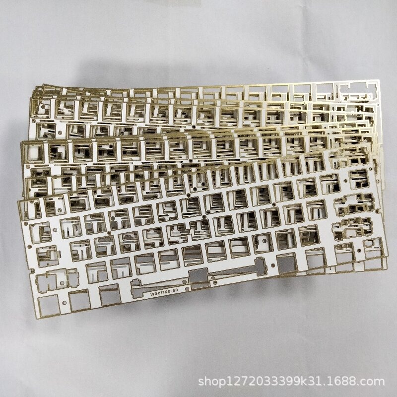 Wooting60He Double-Sided Gold-Plated Positioning Plate (Widely Compatible with Domestic 61-Key Magnetic and Mechanical Switches)