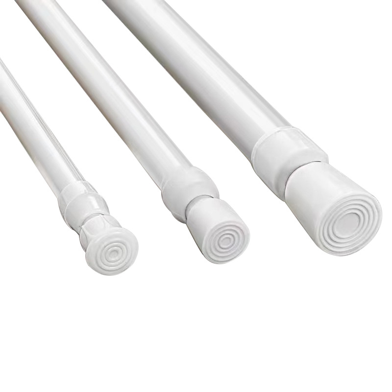 Hole-free Telescopic Rod Shower Curtain Rod Roman Rod Curtain Rod Multifunctional Wardrobe Rod Door Curtain Rod Household Clothes Hanging Rod