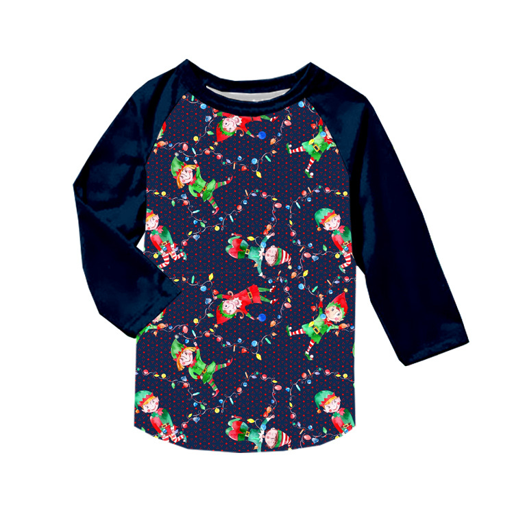 Boutique Foreign Trade Children's Clothing Printed Children's Cute Creative Custom Autumn Long Sleeves