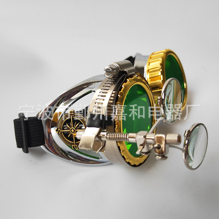Factory direct steampunk retro glasses clothing with riding welding labor protection goggles