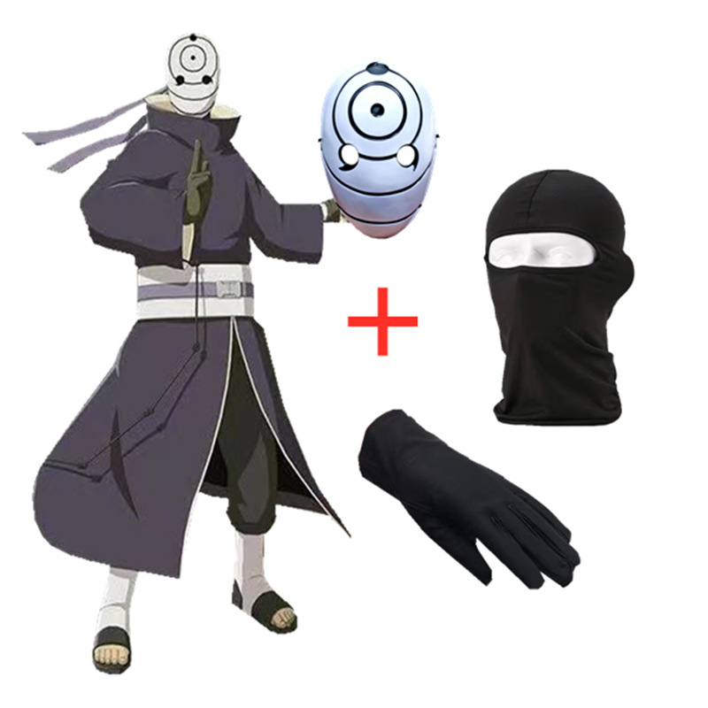 Anime Naruto yuzhibo with tuxiao organization AFEI clothes cos clothing white mask mysterious man props