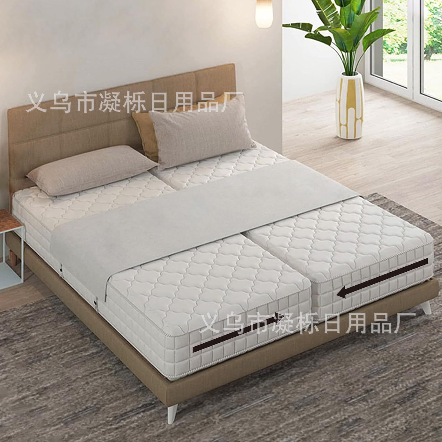 Cross Border Mattress Connector Bed Bridge Double Bed Bridge Bed Gap Connector Amazon Hot Selling Bed Bridge
