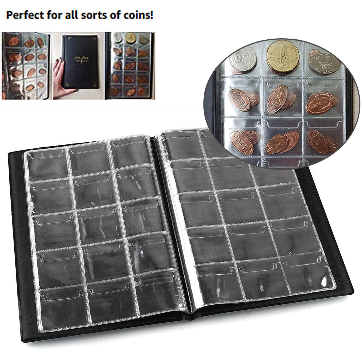 Manufacturers sell 150-square stamp albums, copper coins, coin albums, coin albums.