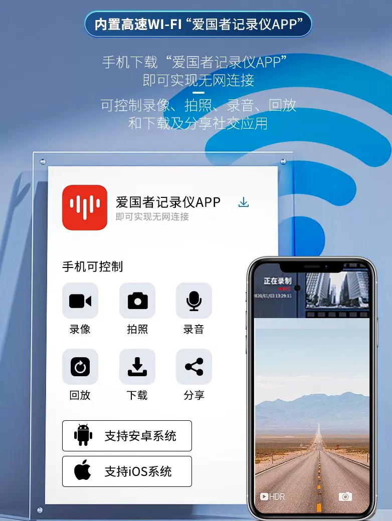 Applicable to Patriot DSJ-R2pro law enforcement recorder infrared night vision 1440p laser positioning WIFI clear