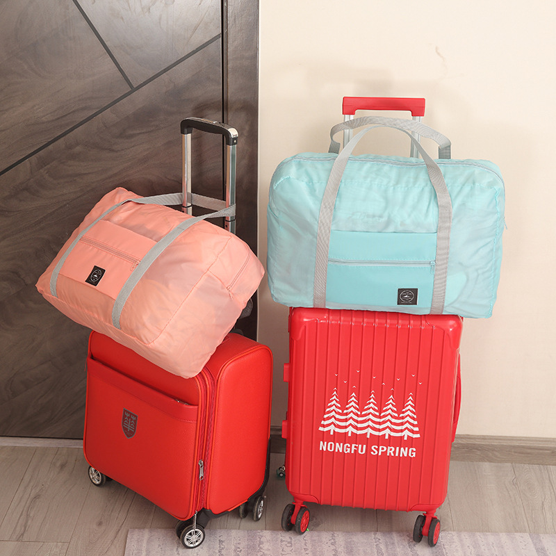 Portable Luggage Storage Bag, Foldable Clothes Storage Bag, Shopping Bag, Airplane Bag, Large Capacity Travel Bag, Maternity Bag