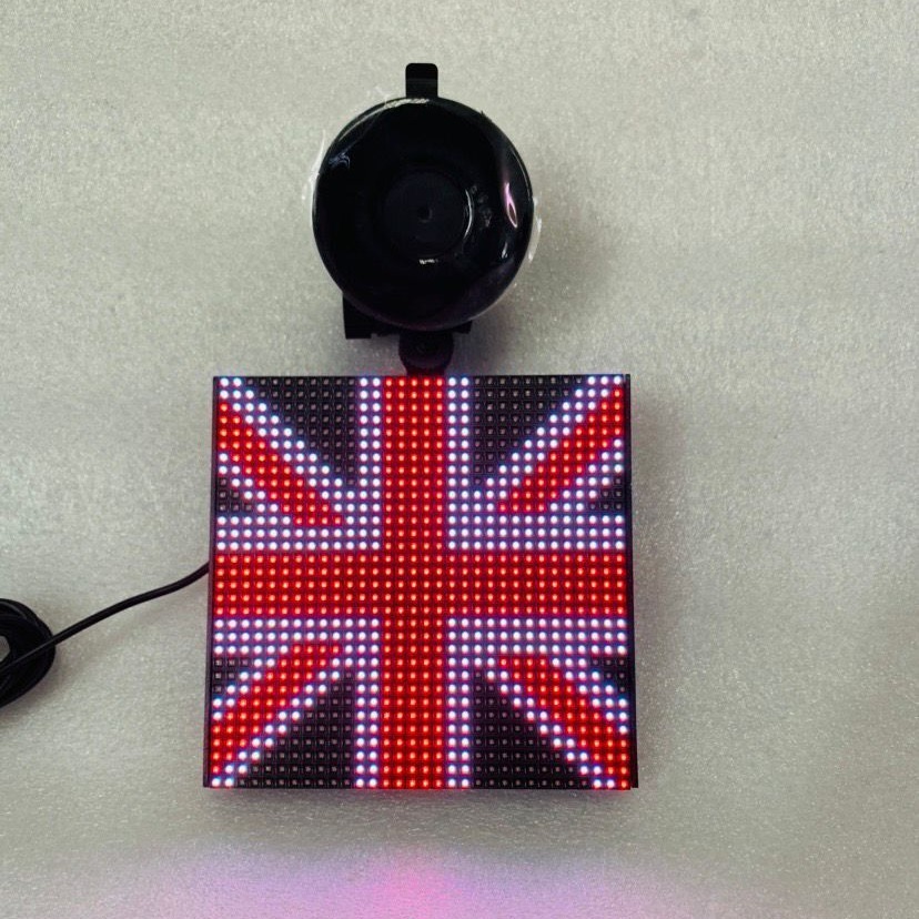 Screen Car Display Square Smiley Face Rear Window Full Color Expression Display Expression Factory Sales Screen Car