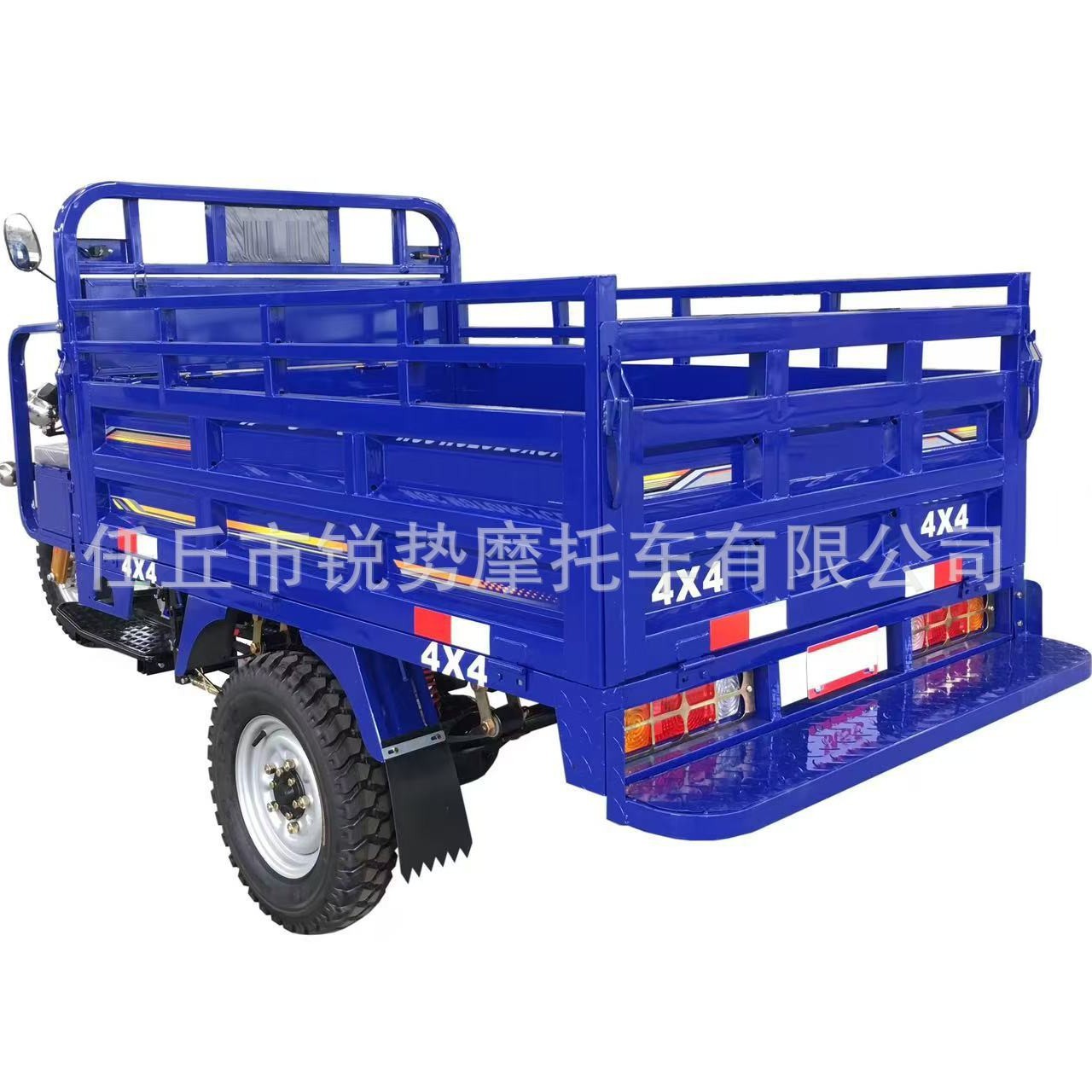 Africa's Best-Selling Three-Wheel Fuel Motorcycle Cargo Agricultural Dump Truck Gasoline Motorcycle Load King Cross-Border