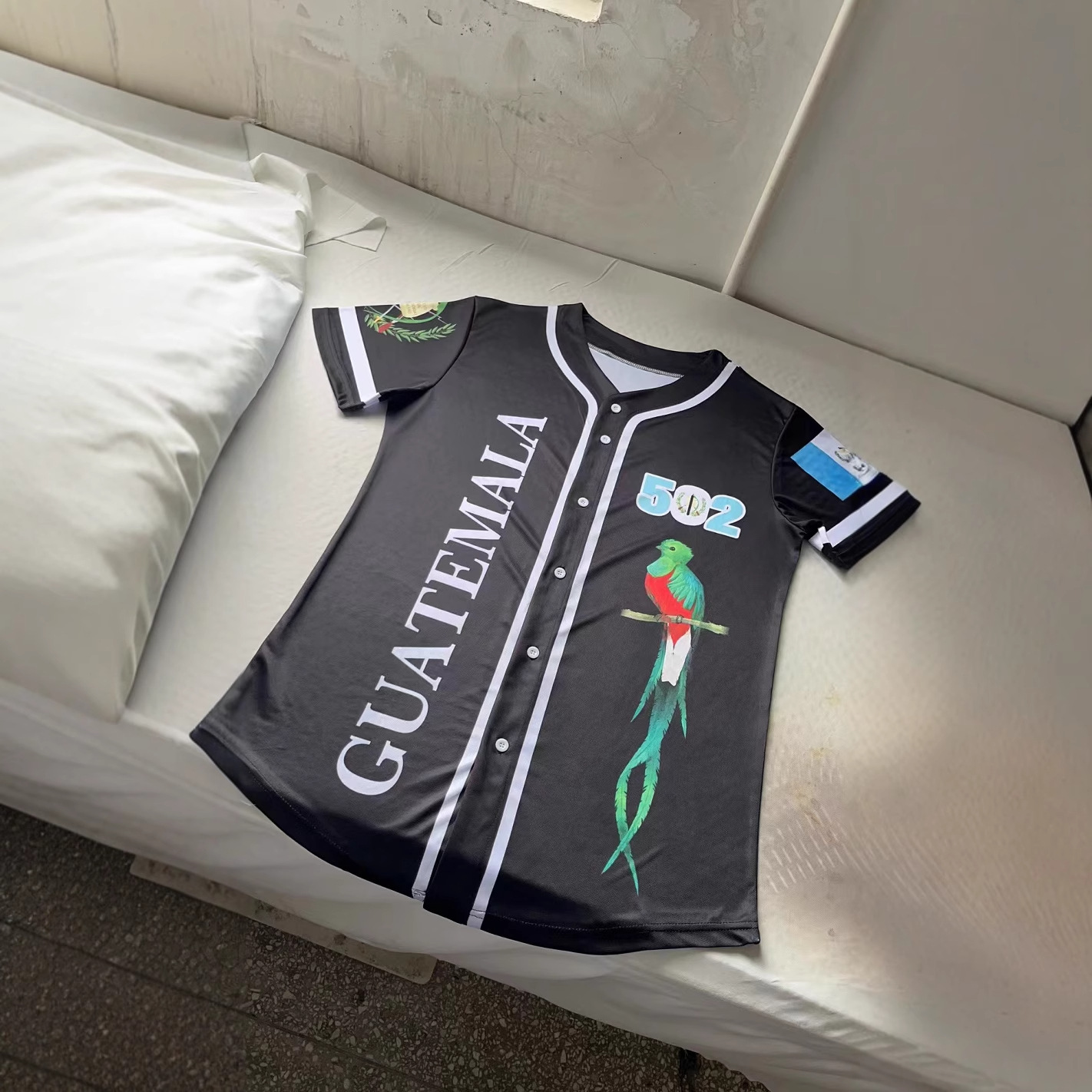 3D Digital Printing Baseball Suit Processing Customized Summer New Short-sleeved Jacket Cross-border Foreign Trade Wholesale Customization