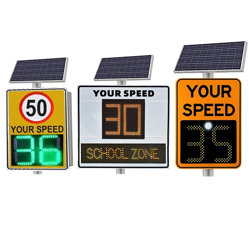 Factory Wholesale Sheet Metal Chassis Solar Radar Speedometer Range of Solar Speed Measurement Screen Road Speed Sign