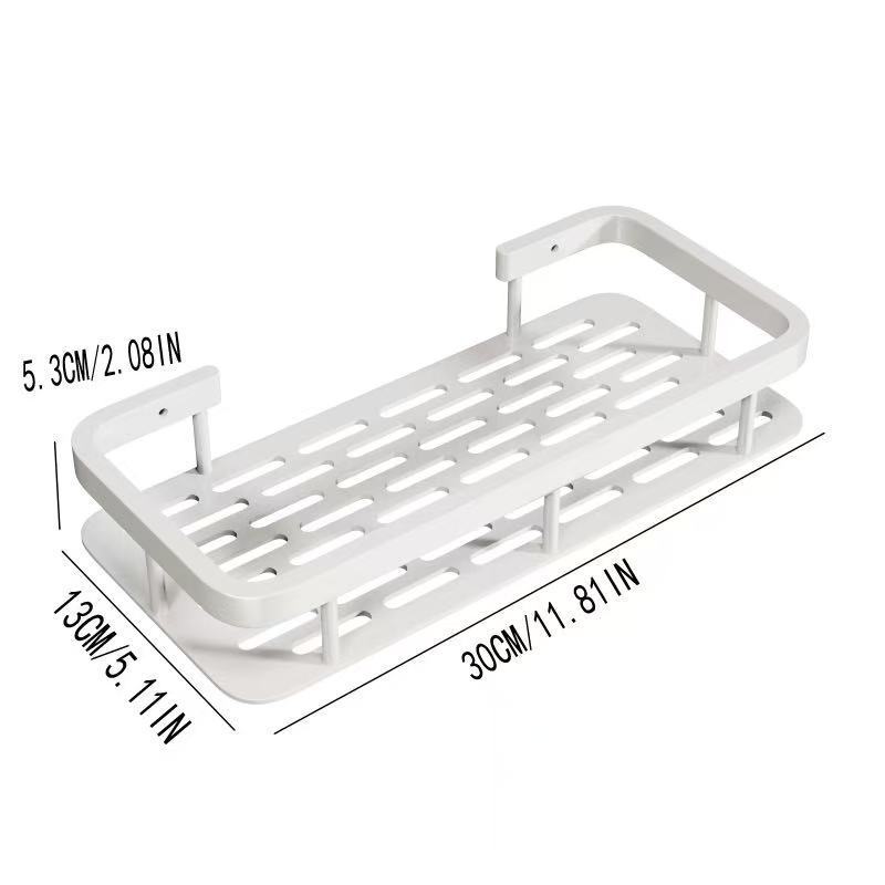 Bathroom Storage Rack Wall-Mounted Toilet Shelf Punch-Free Bathroom Sink Storage Rack Cosmetics Storage Rack