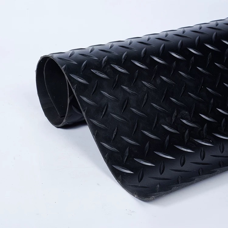 Willow Leaf Pattern Anti-Slip Rubber Sheet Rubber Mat Rubber Pad Patterned Herringbone Floor Wear-Resistant Rubber Mat 3Mm5Mm