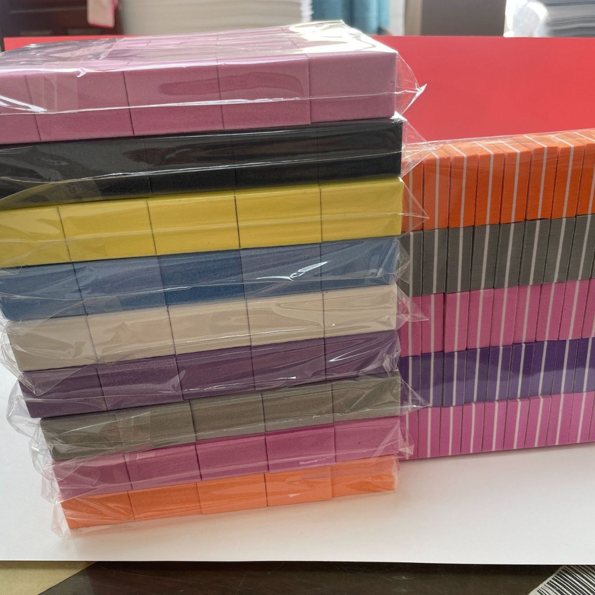 Mini Manicure Small Square Nail File Tofu Block Nail File Sponge Double-Sided Nail Polishing Strip