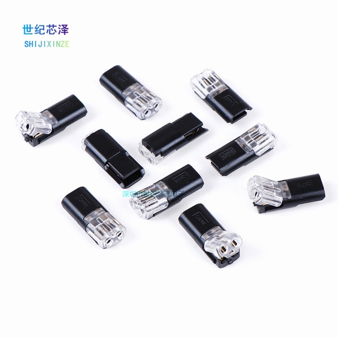 LED Welding Free Stripping Wiring Terminal Block D2 Interplug Type Pullable Quick Connector Double Wire Interplug