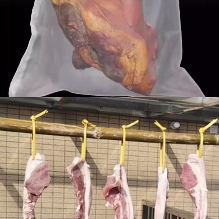 Non-Woven Bag for Drying Cured Meat, Net Bag for Cured Duck, Salted Duck, Ham, Dried Fish, Fly-Proof, Breathable, Insect-Proof Hanging Cured Meat Net Bag