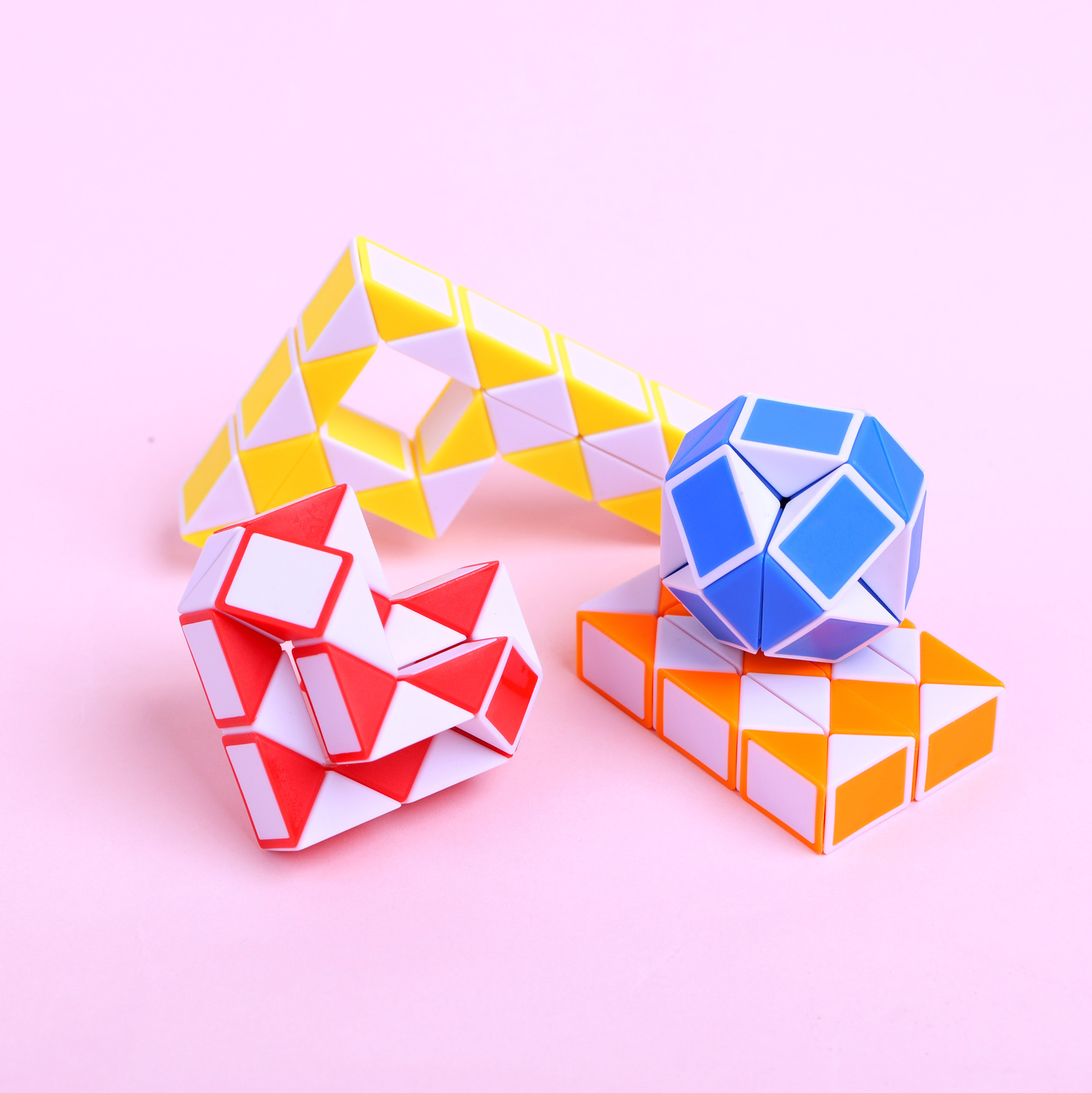 Mini Magic Ruler Variety 24-Segment Folding Deformation Rubik's Cube Puzzle Science and Education Stress Relief Toy Kindergarten Gift Wholesale