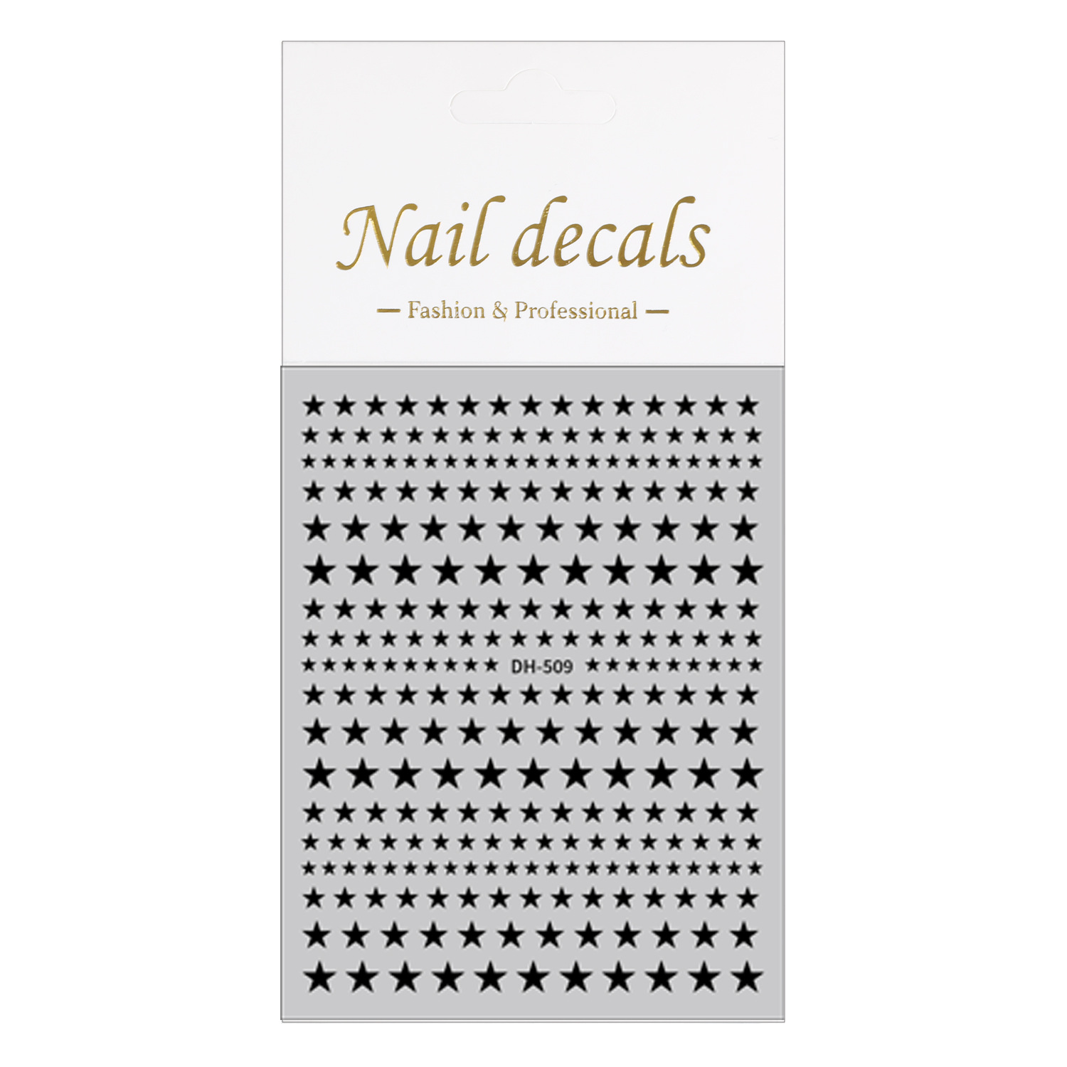 Solid Color Regular Pentagram Nail Stickers, Versatile Flat Design, Various Sizes, Regular Pentagram DIY Nail Stickers Dh509