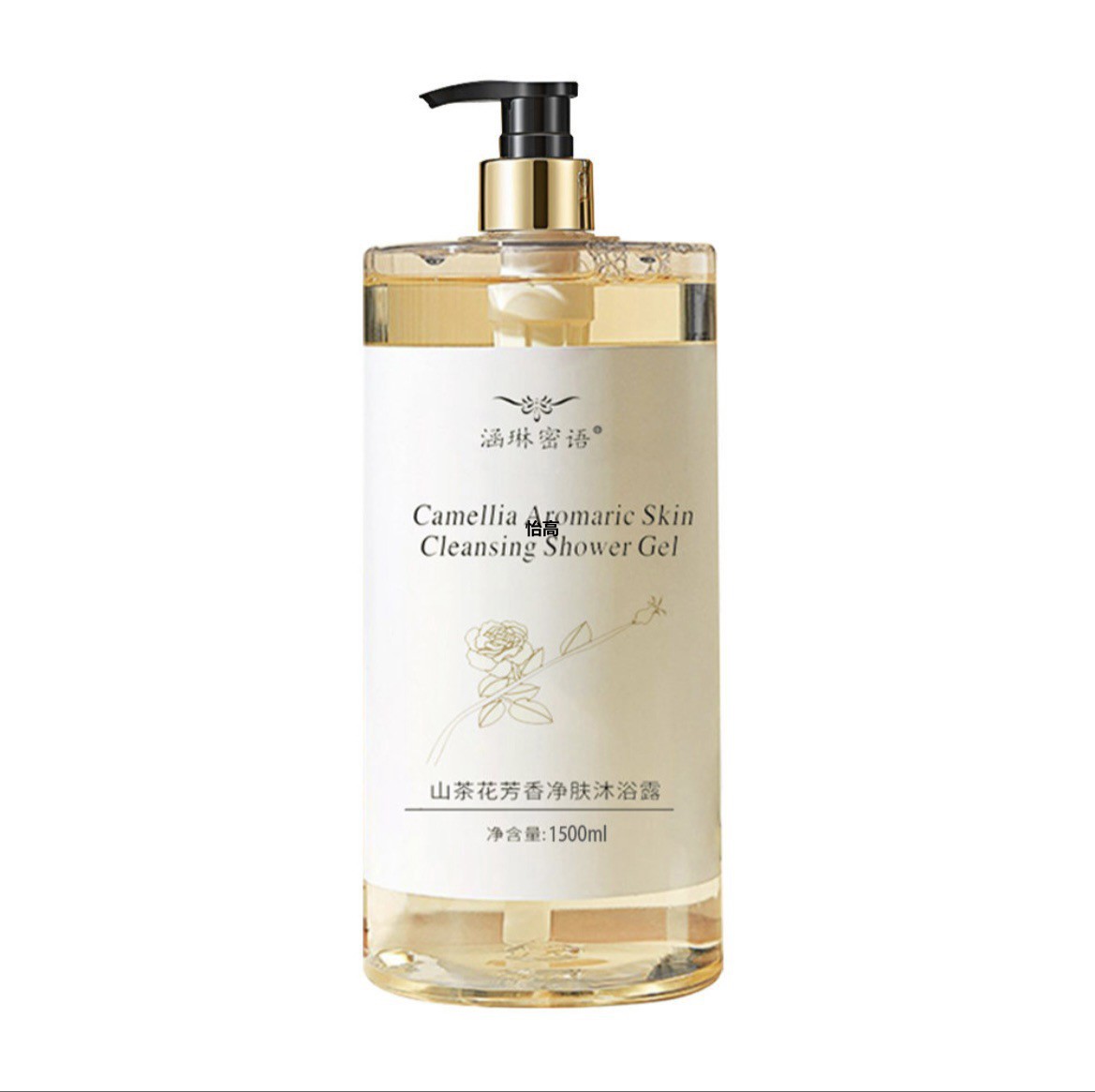 1.5kg Pack Camellia Shower Gel Long-Lasting Fragrance Hydrating Perfume Fragrance Large Capacity Family Pack for Men and Women