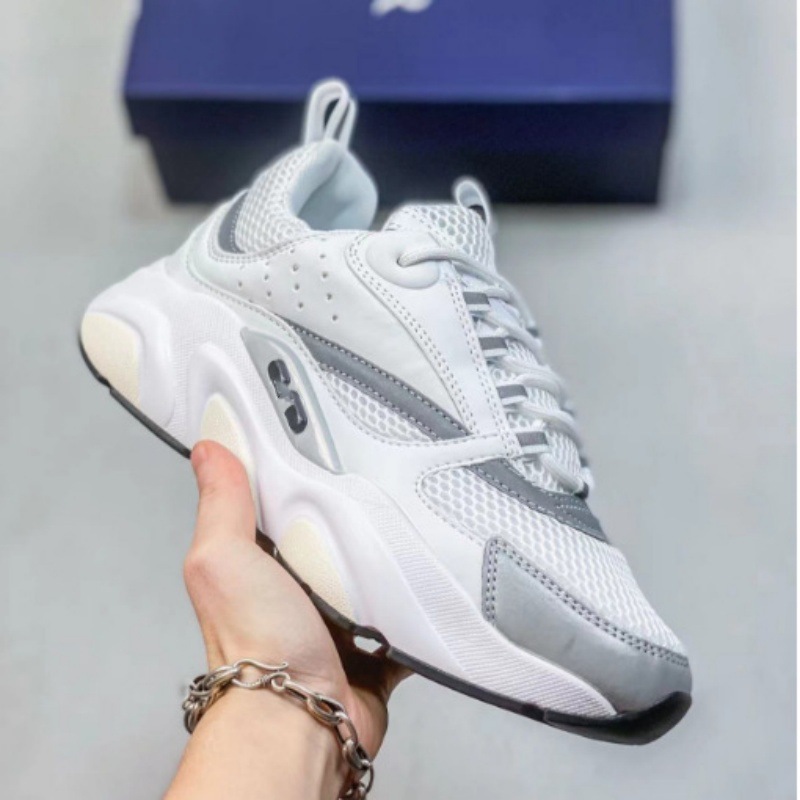 European Station's New D's B22 Sports and Leisure Thick-Soled Fashionable Retro See-Through Men's and Women's Height-Increasing Daddy Shoes Cross-Border