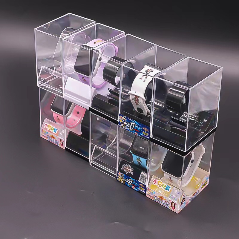 Plastic Transparent Watch Box Children's Smart Phone Watch Box Transparent Crystal Packaging Box Watch Jewelry Storage Box