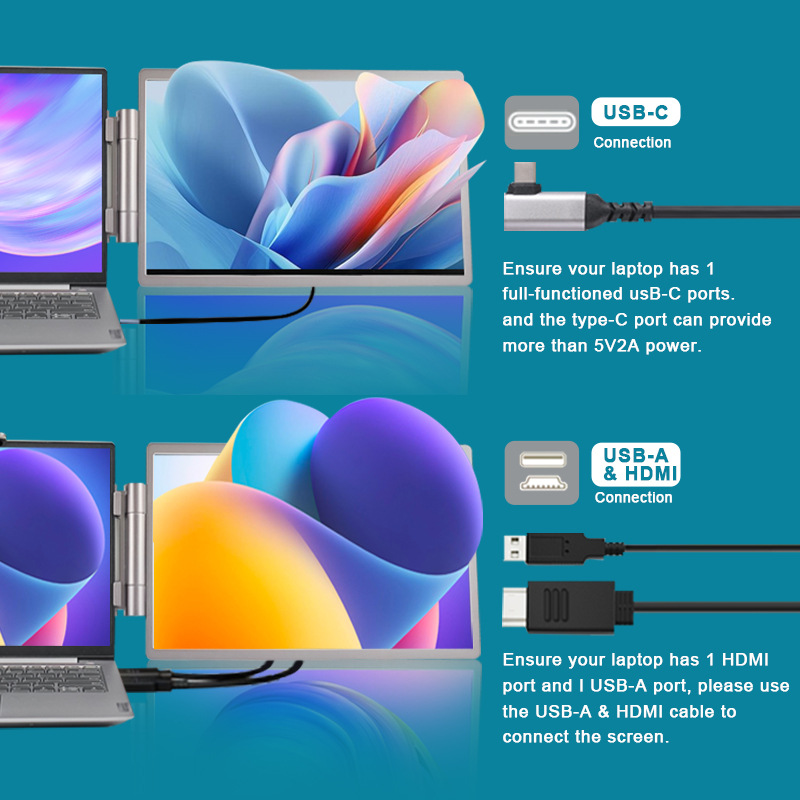 Factory Outlet 14 "Right Single Screen Expansion Sub-screen Portable Monitor Computer Notebook External Expansion/PS5