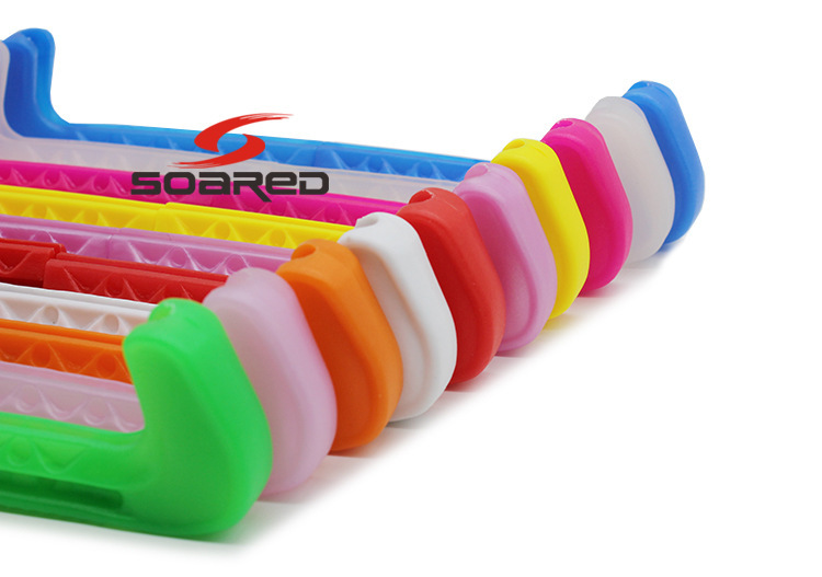 Ten color selection pattern skate shoes knife set flower knife/ball knife/knife set ICE blade protective cover Red Yellow Blue White