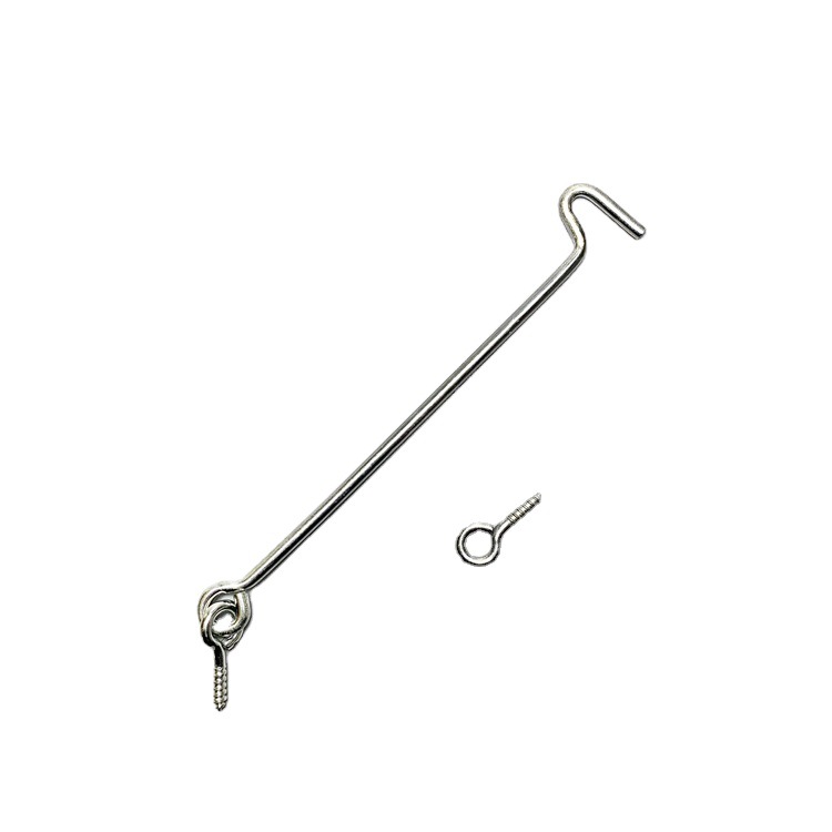 Old-Fashioned Galvanized Window Hook Flower Basket Bracket Tripod Accessories Hook Hook Door and Window Support Rod Hook Hook Windproof Hook