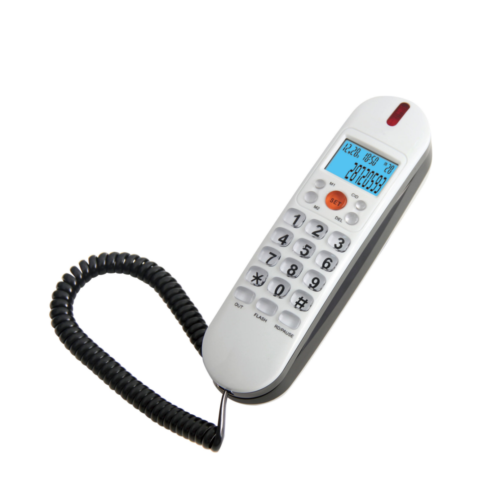 P-655C Crystal Button Wall Telephone Can Hold Battery Landline Guest Telephone ProduCtion FaCtory