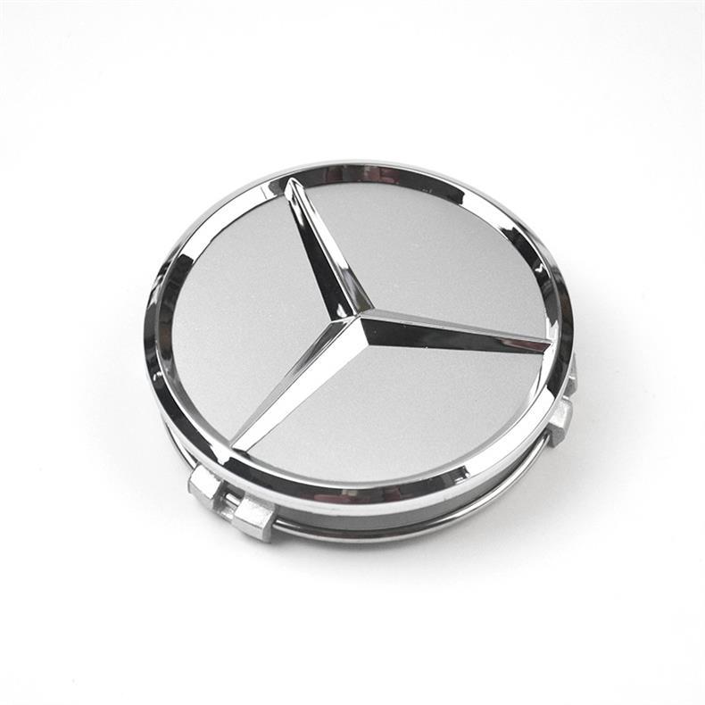 Suitable for Mercedes-Benz wheel hub cover wheat ears new C- class E-class S-class GLC full-car black dark blue wheel logo 75mm
