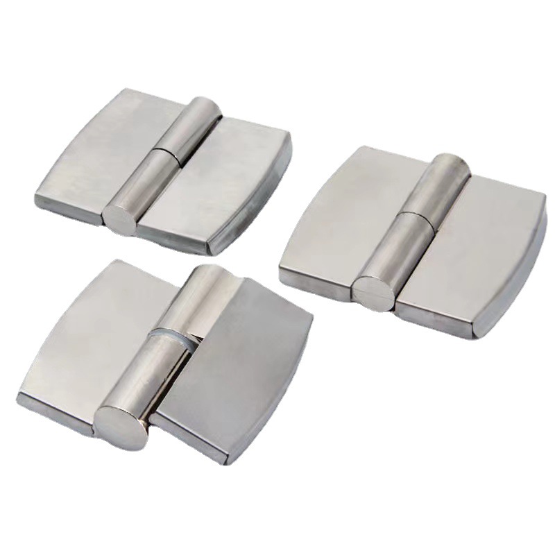 Public Toilet Stainless Steel Partition Accessories Toilet Automatic Closed Door Flat Hinge Toilet Thickened Stacked Door Set
