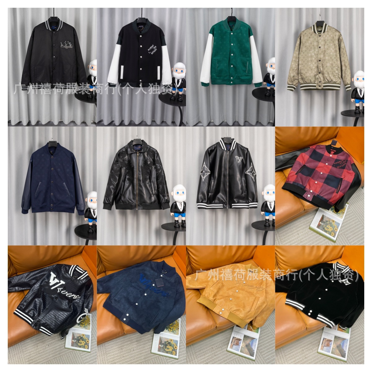 Корректная Высокая Версия. Лужиа 25 Классическая Повседневная Куртка Модная Жаккардовая Мужская и Женская Куртка Бейсбольная Униформа Готовый Запас