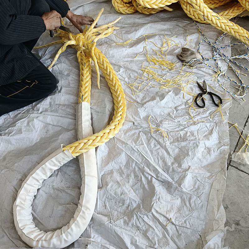 Production of Nylon Cable Wholesale Eight-Strand Braided Twelve-Strand Anchor Rope Composite Polypropylene Polyester Wire Marine Cable