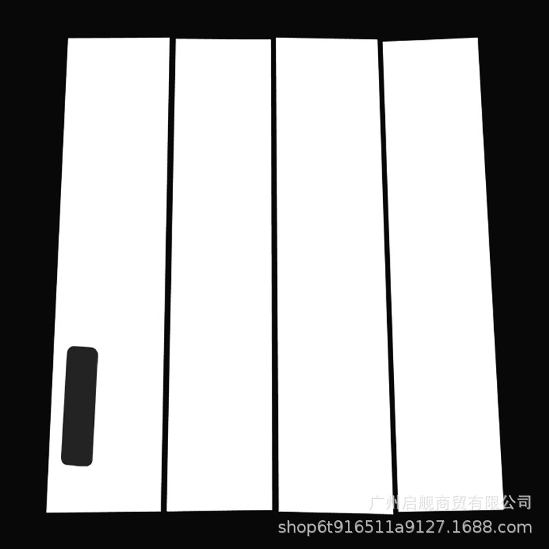 Applicable to Ford Ford 04-14 F150 car window trim 15-23 f150 electroplated silver mirror center column stickers