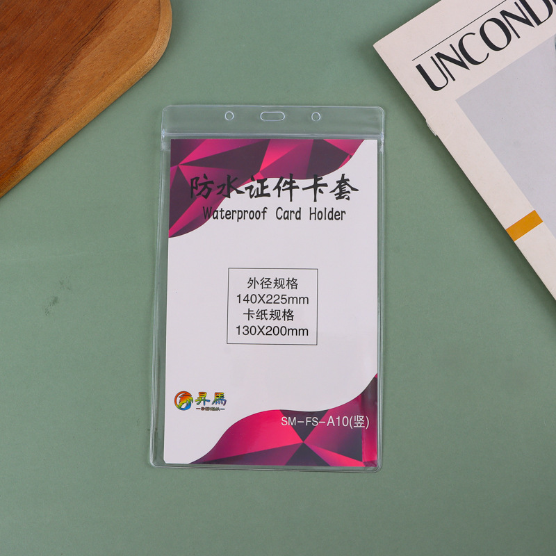 Manufacturer Customized Pvc Soft Card Holder Vertical Transparent Soft Rubber Holder Badge Lanyard Badge Card Holder Work Badge Customization