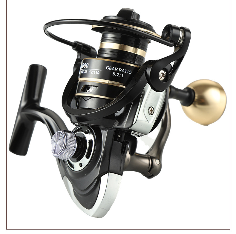 Golden Shark King fishing gear fishing reel fishing reel sea pole wheel anchor fishing wheel remote casting wheel anti-collision fishing wheel all-metal spinning wheel