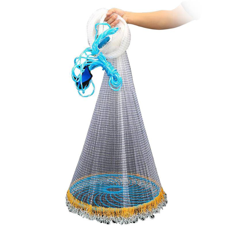 Large Disc-Style Hand-Thrown Fishing Net for Easy Fishing, Fishing Net, Fishing Gear