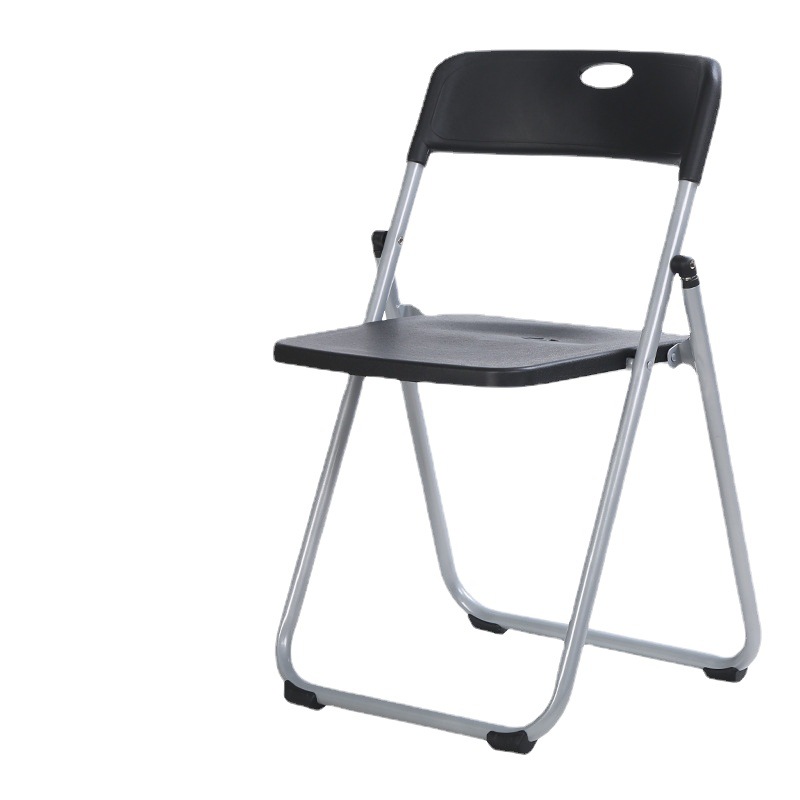 Stall folding chair household plastic dining chair outdoor portable activity meeting training staff backrest computer chair