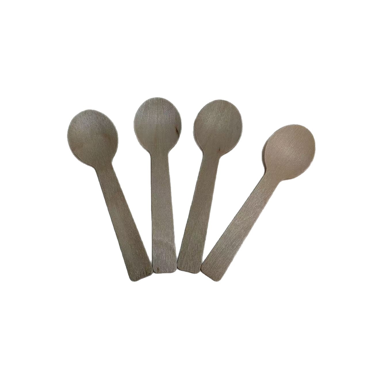 Disposable Ice Cream Spoon Wooden Biodegradable Dessert Spoon Manufacturer Wholesale
