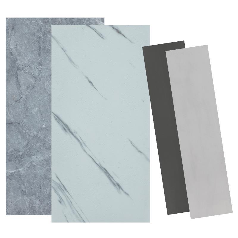 Spc Stone Plastic Lock Wood Floor Pure Color Cream Wabi-Sabi Style Household Micro-Cement Pvc Stone Crystal Snap-On Floor