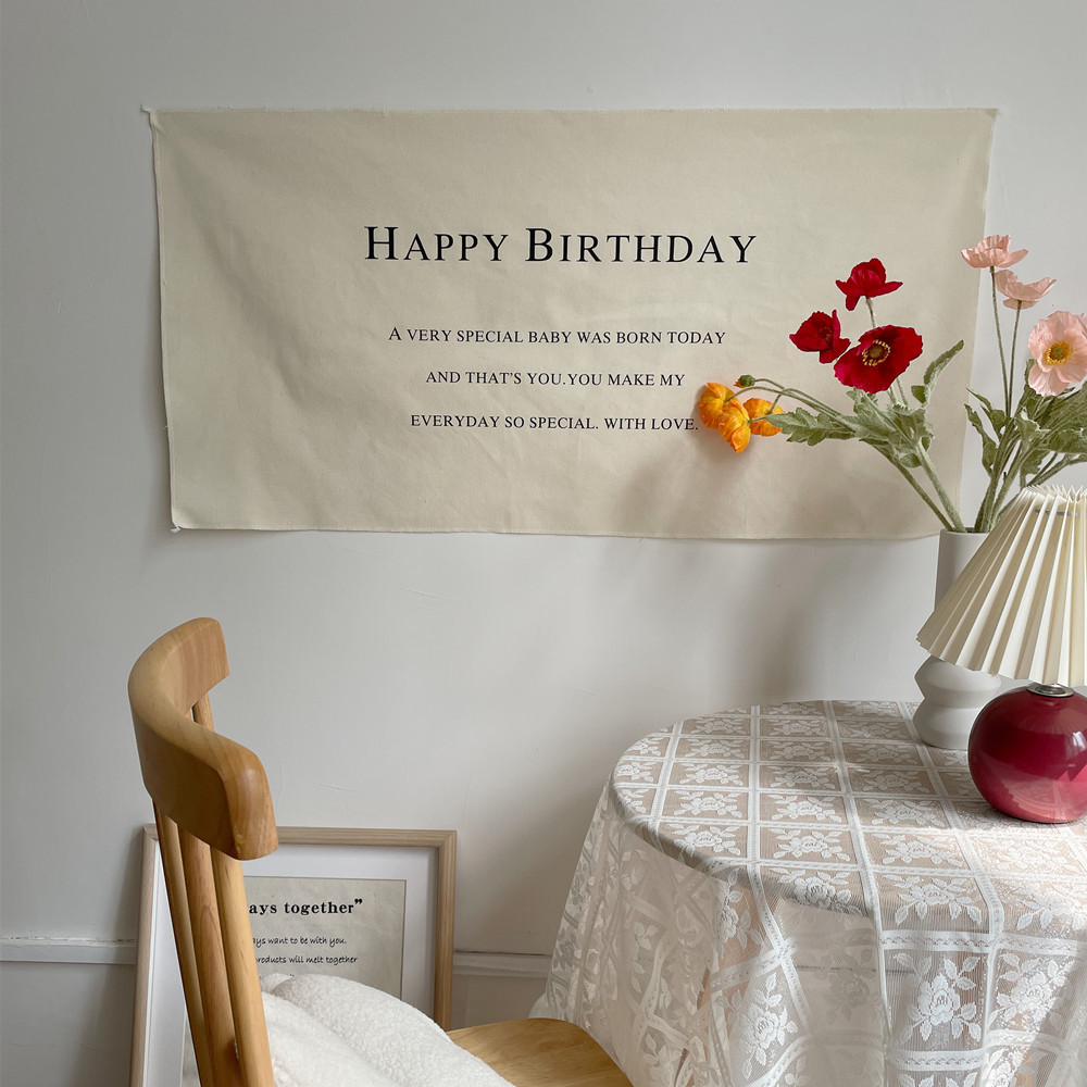 ins birthday one hundred days anniversary photo props ins style happy birthday shooting background cloth