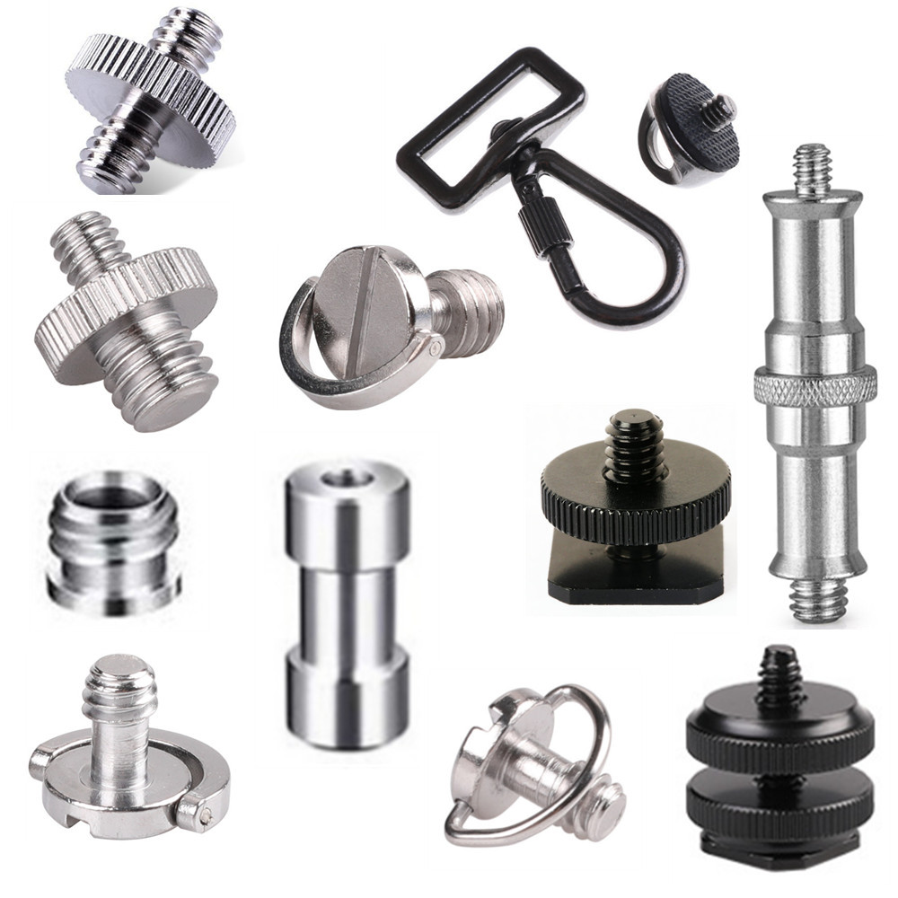 Камера 1/4 горячий башмак 3/8 переходной винт с прорезью дюйм 1/4-20 комплект винтов для штатива