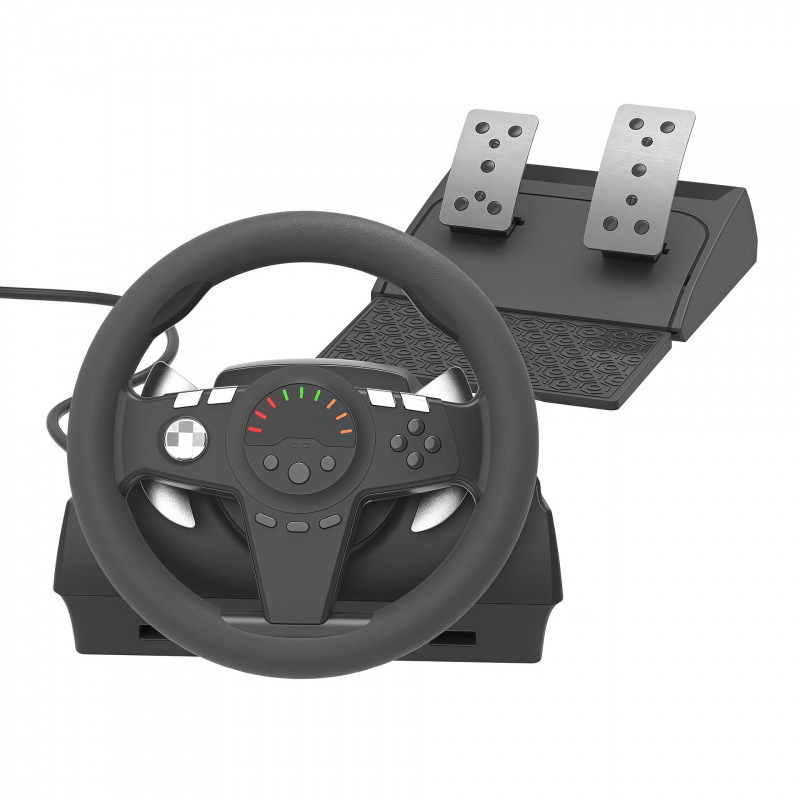 Pc Racing Simulation Driving Game Steering Wheel Compatible with Ps4 Console Xbox Series X Three Pedal Shifter