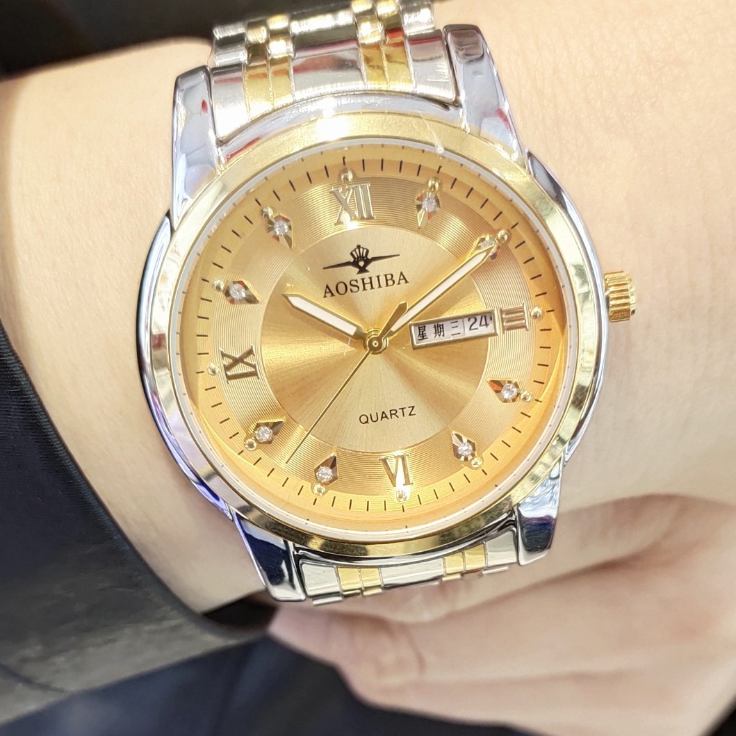 Мужские часы Australian Shiba с двойным календарем импортный механизм 2105 точное время хода фабричное качество