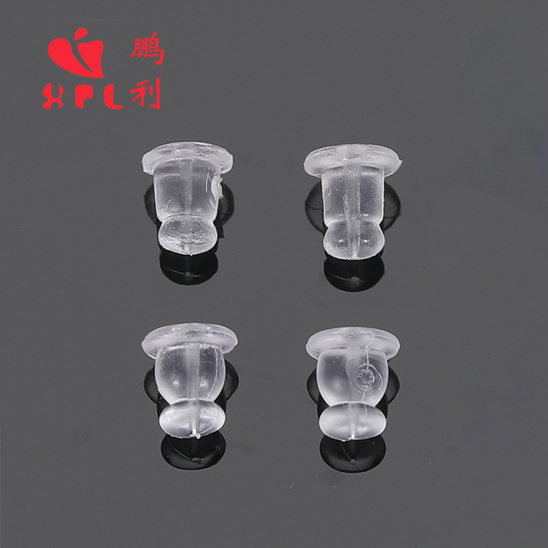 American Bullet Plugs, Ear Plugs, Ear Studs, Anti-Falling Plugs, Back Ear Caps, Earrings, Anti-Slip Fixed Ear Buckles, Transparent Rubber Plugs