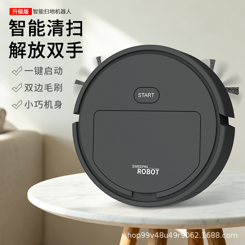 Cross-Border Temu Hot Selling Smart Mini Fully Automatic Household Sweeping Robot Pet Hair Suction Vacuum Cleaner Wholesale