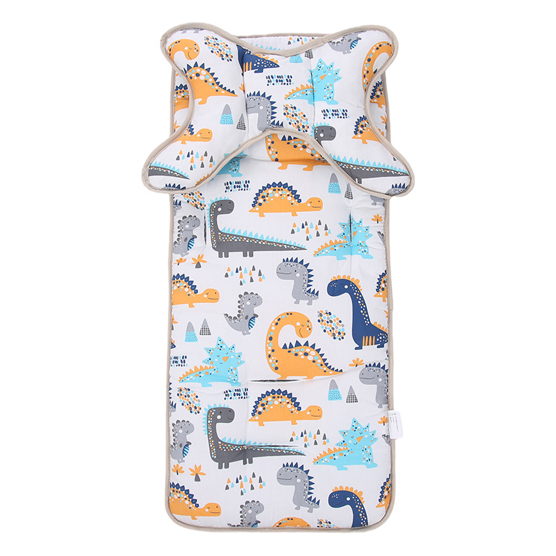 Baby Stroller Seat Cushion, Pure Cotton, Double-Sided, Thickeneded, Warm, Soft and Comfortable, Universal for All Seasons, Ice Silk Breathable Summer