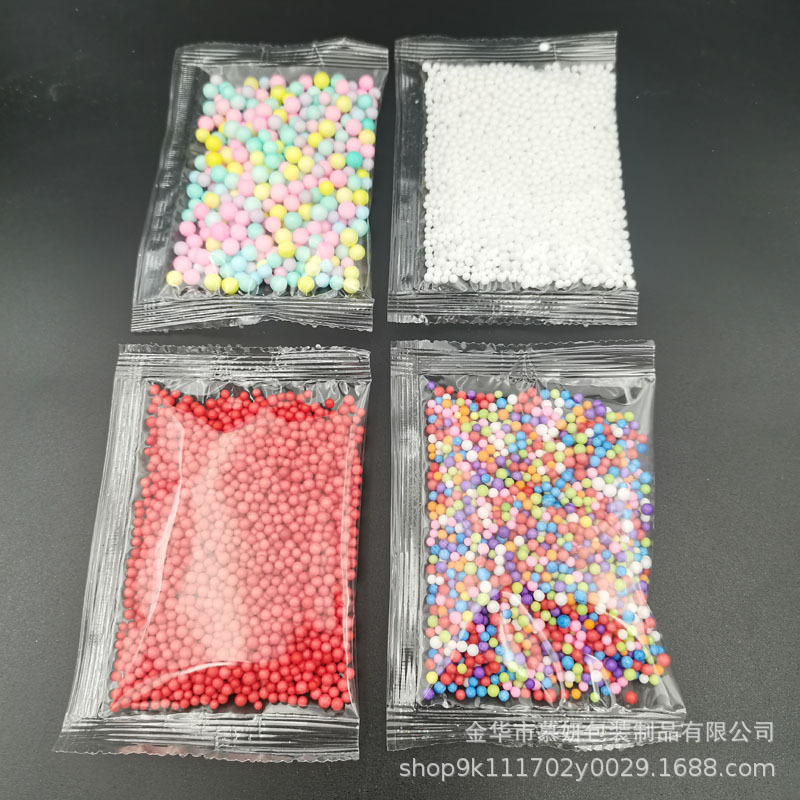 1g bag foam ball color foam particles diy slime crystal mud meteor stationery gift box filler